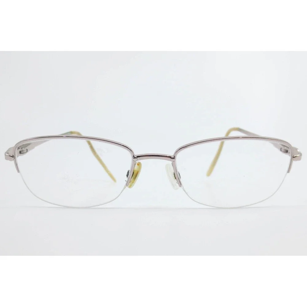 Signature 1111 Coralville Eyeglasses Lt Peach Metal Oval Semi-Rimless 50-16-135